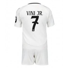 Real Madrid Vinicius Junior #7 Domaci Dres za djecu 2024-25 Kratak Rukav (+ Kratke hlače)